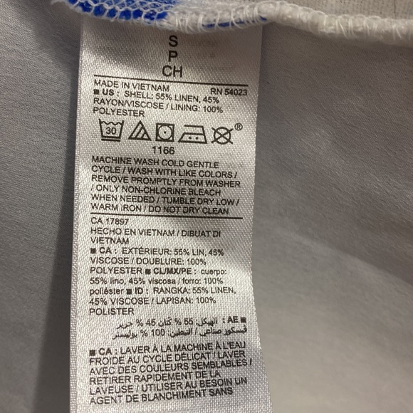 OLD NAVY Blue Plaid Ruffle Hem Wrap Dress - Picture 9 of 10